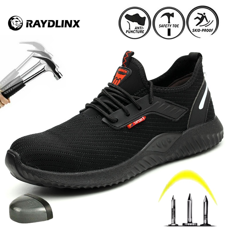 RAYDLINX Work Steel Toe Shoes Safety Shoes for Men and Women Lightweight Industrial and Construction Shoe Breathable shoes