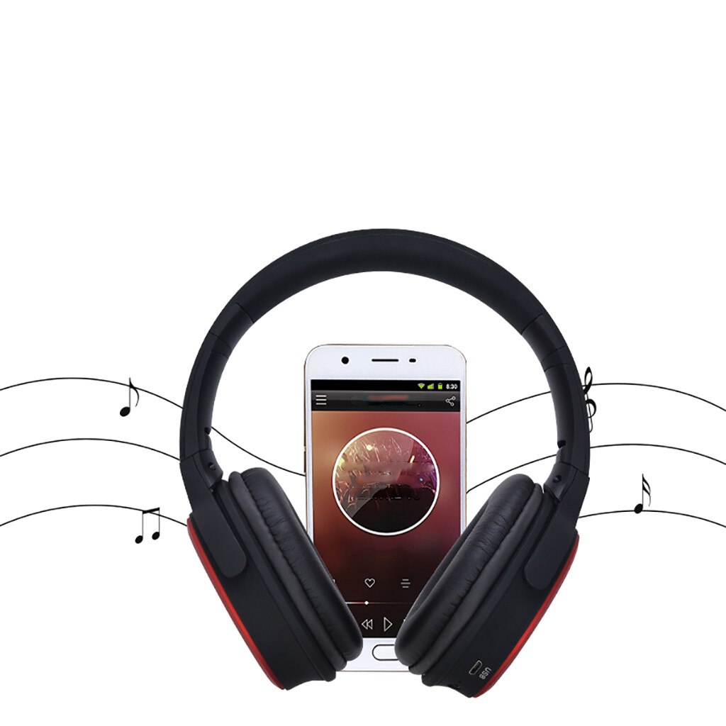 Wireless Bluetooth Headphones Lightweight Bass Headset for Travel Work TV PC Stereo Headset blue gray gold red Earphone