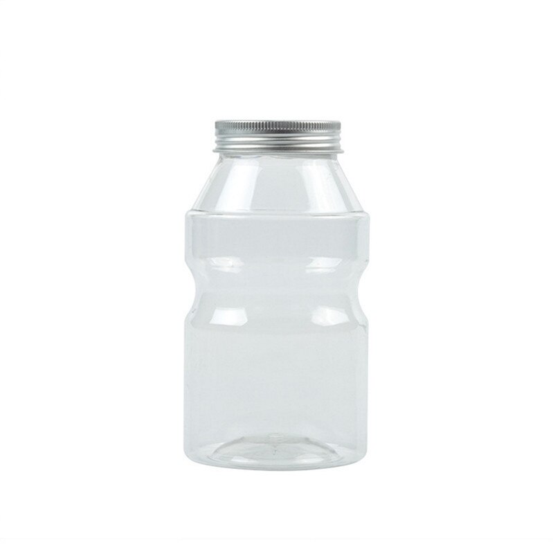 10pcs Net red 500ml clear plastic cups bubble tea cup milkshake bottle yogurt bottles diy flower tea packaging cups with lids