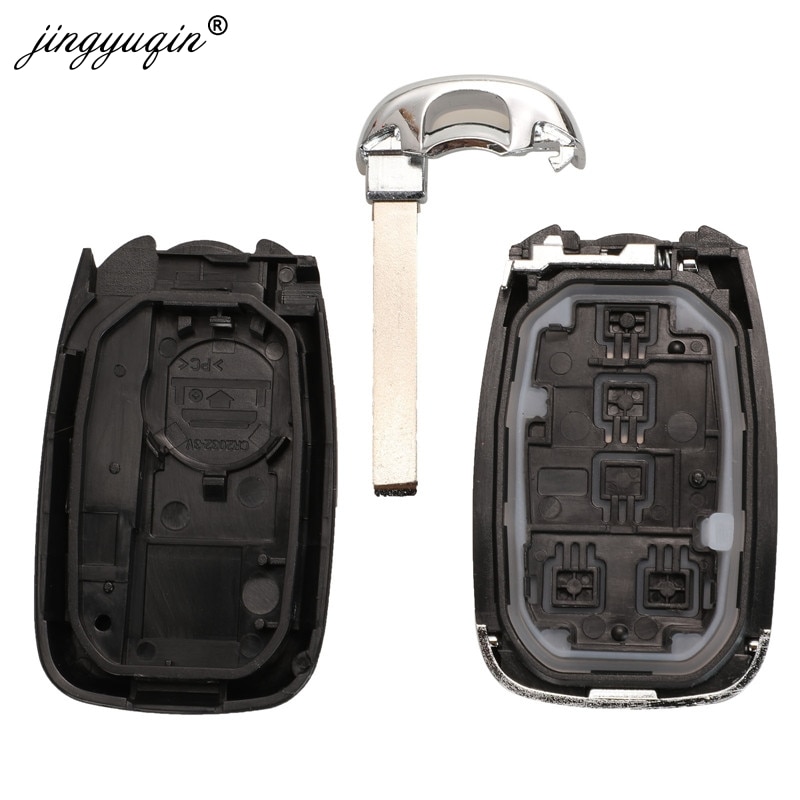 Jinyuqin smart fjärrkontroll bilnyckel skal 5 knappar för chevy chevrolet traverse equinox malibu cruze spark camaro