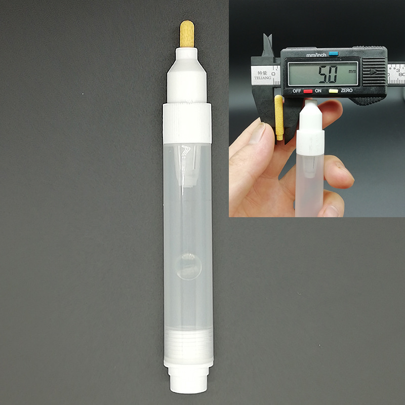 Barra vacía de plástico para bolígrafos, tubos de 3mm, 5mm, 6,5mm, 8mm y 10mm para grafiti, rotuladores de tiza líquida, accesorios para bolígrafos de pintura, 2 piezas: 5mm  2PCS