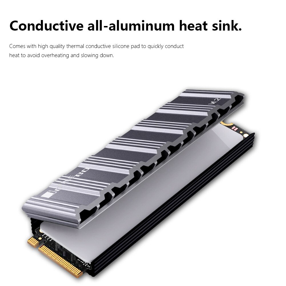 Jonsbo-disipador de calor de refrigeración para disco duro de estado sólido, radiador con almohadilla térmica de , M.2 SSD, aleación de aluminio M.2-5, M2 2280