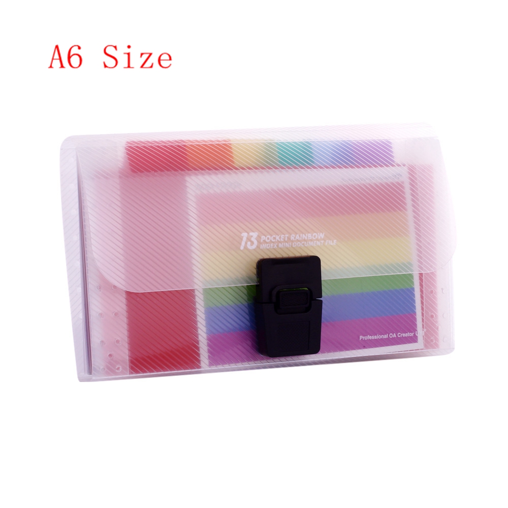 13 Grids Multi-layer File Folder Organ Bag A4 / A6 Organizer Business File Office Supplies Document Holder Student Storage: A6