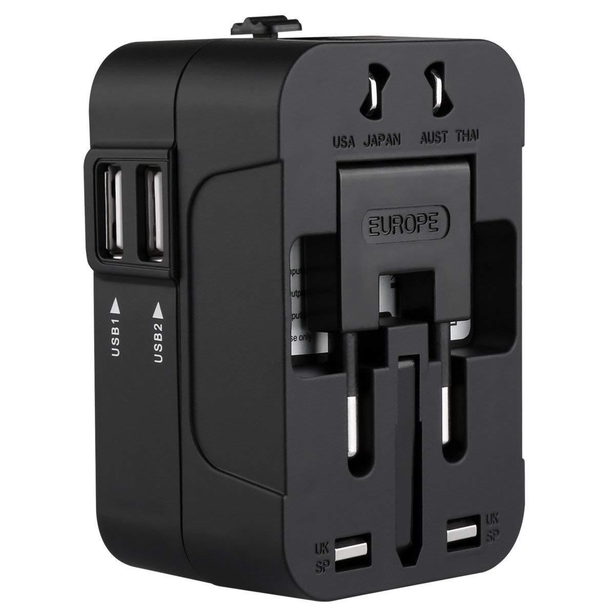Draagbare Universele Reizen Power Adapter Plug 2 U... – Grandado