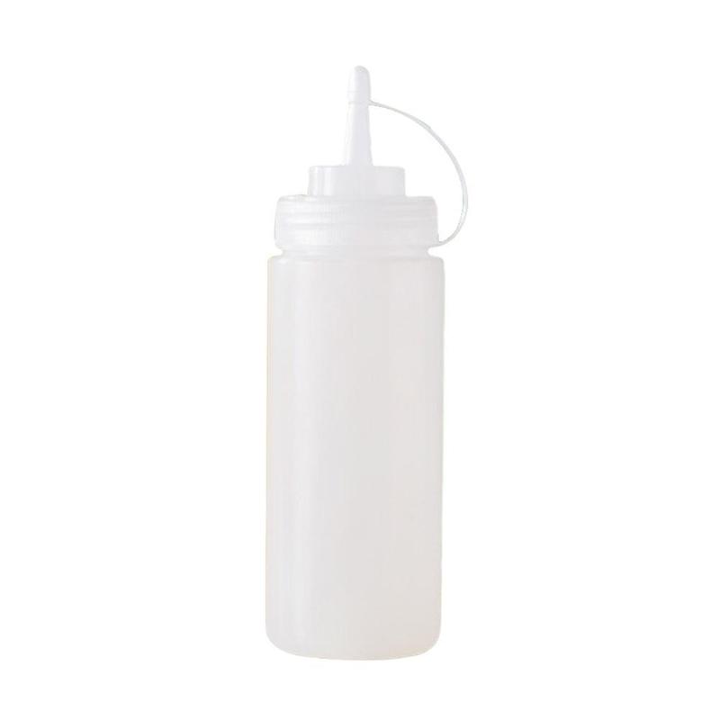 240ml Bbq Kitchen Silicone Squeeze Bottle Condiment Dispenser Sauce Mayonnaise Squeeze Jar Vinegar Oil Ketchup Jam Bottle: Default Title