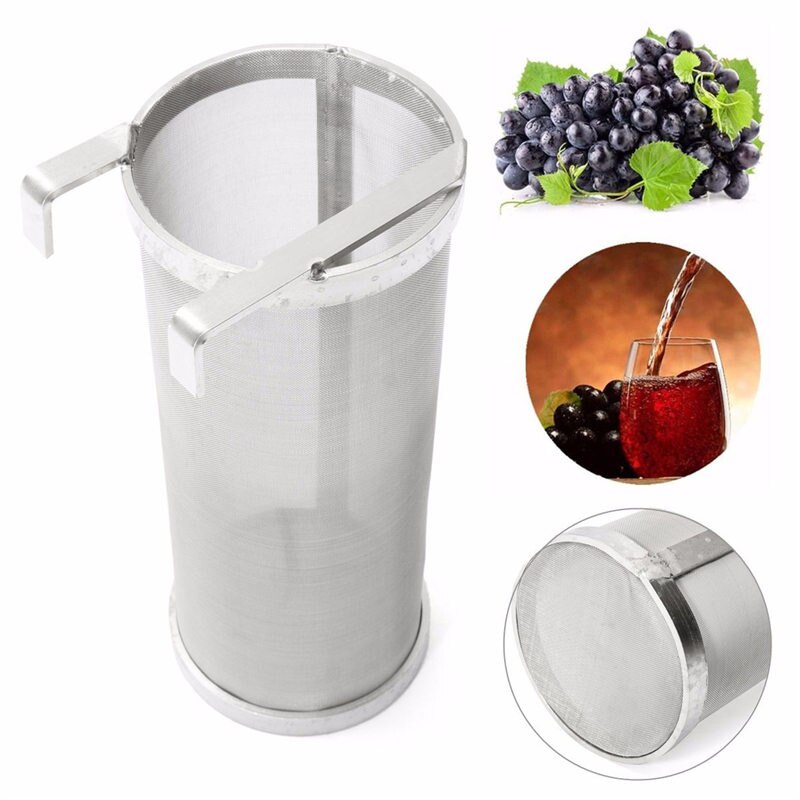 100x255mm 304 Stainless Micron Steel Kettle Hop Filter Spider 400 Strainer Filtering Homebrew Brew Beer Pellet Hop