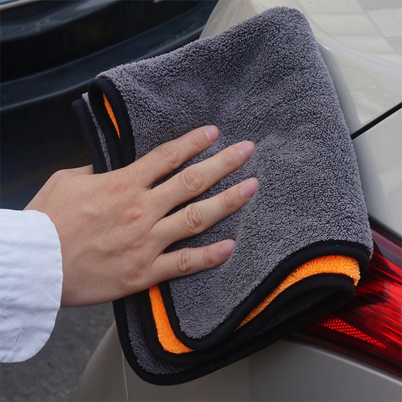 Chiffon Super absorbant pour le lavage de voiture | Chiffon en microfibre, serviette de nettoyage, chiffon de séchage détail serviette de voiture, polissage de soins pour la voiture 60*30CM