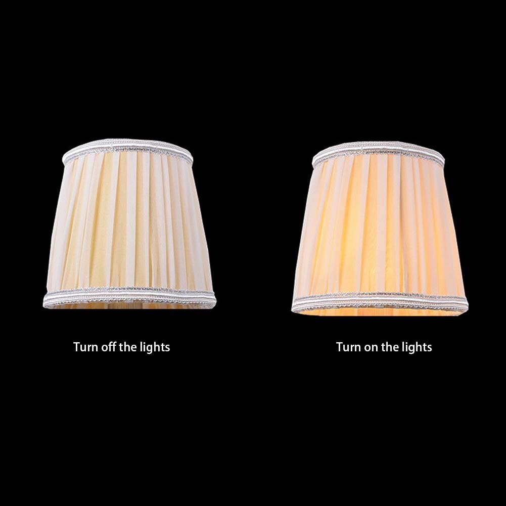 Lampshade Crystal Candle Chandelier Special Lamp Cover Exquisite Cloth Cover E14 Lamp Cover Cloth Shade 4 Patterns to Choose: Default Title