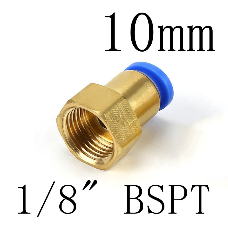 4mm 6mm 8mm 10mm 12mm putki  to 1/8 " 1/4 " 3/8 " 1/2 " bsp naaras suora yhden kosketuksen ilma pneumaattinen putkiliitos pikaliitin: Pcf 10-01