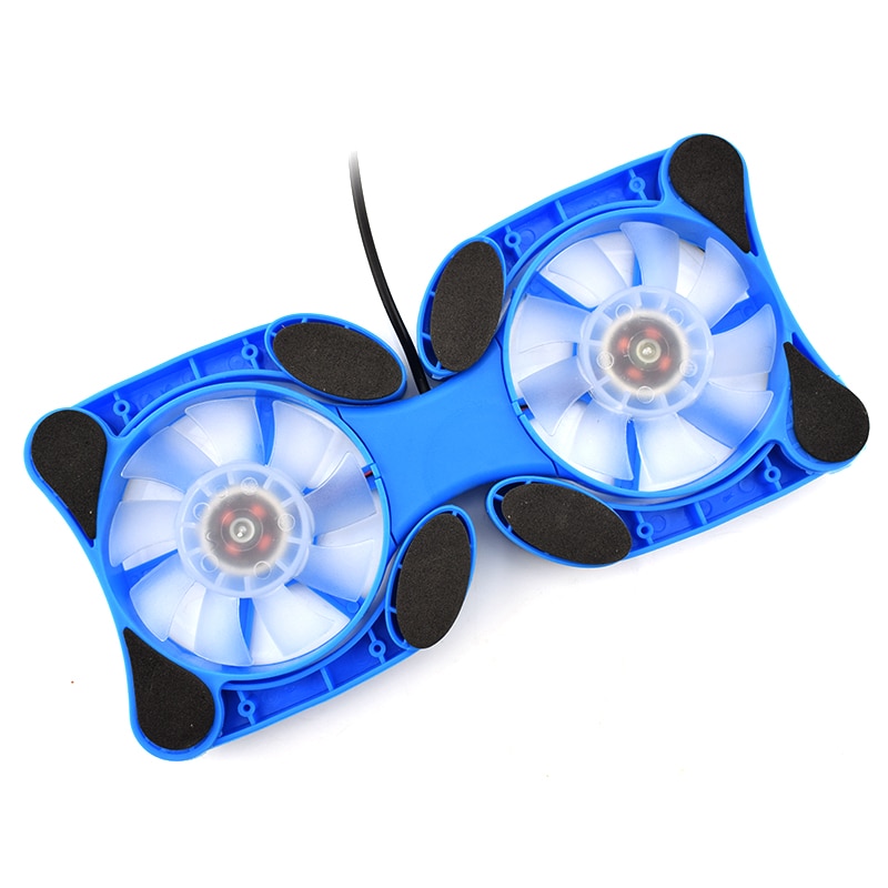 USB Laptop Cooling Pads With Double Fans Mini Octopus Notebook Cooler Foldable Cooling Pad For 7-15 Inch Notebook Laptop