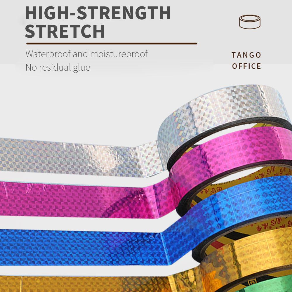 Warning Tape 25mm Decoration Office Sticky Paper Marking Tape Multifunctional 6 Color Stationery Protection Decorative Tape