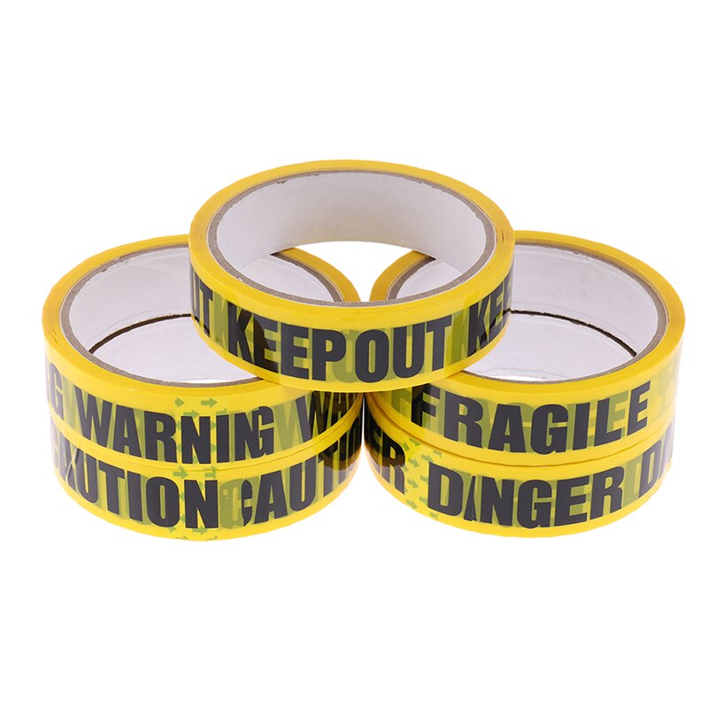 1 Roll 25m Warning Tape Remind Work Safety DIY Sticker For Mall Store School Danger Adhesive Tapes Caution Barrier