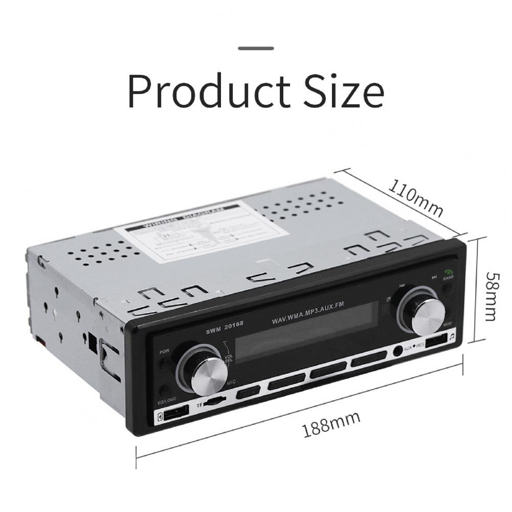 Universal 12V Voltage Bluetooth Car MP3 Player Dual USB Multi-function Multimedia Player Car Card Player Radio