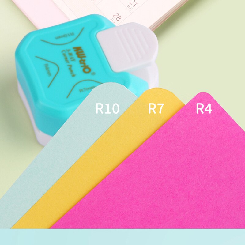 R4 R7 R10 3 In 1 Corner Rounder Papier Stoten Border Punch Ronde Hoek Paper Cutter Card Scrapbooking Voor Diy handgemaakte Ambachten