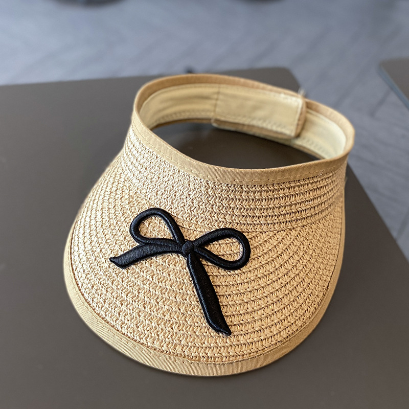 Chapéu de palha e bolsa de ombro verão para meninas, chapéu de sol superior vazio infantil, aba grande, bowknot, viseira de praia ao ar livre, boné de sol para bebê: Vermelho