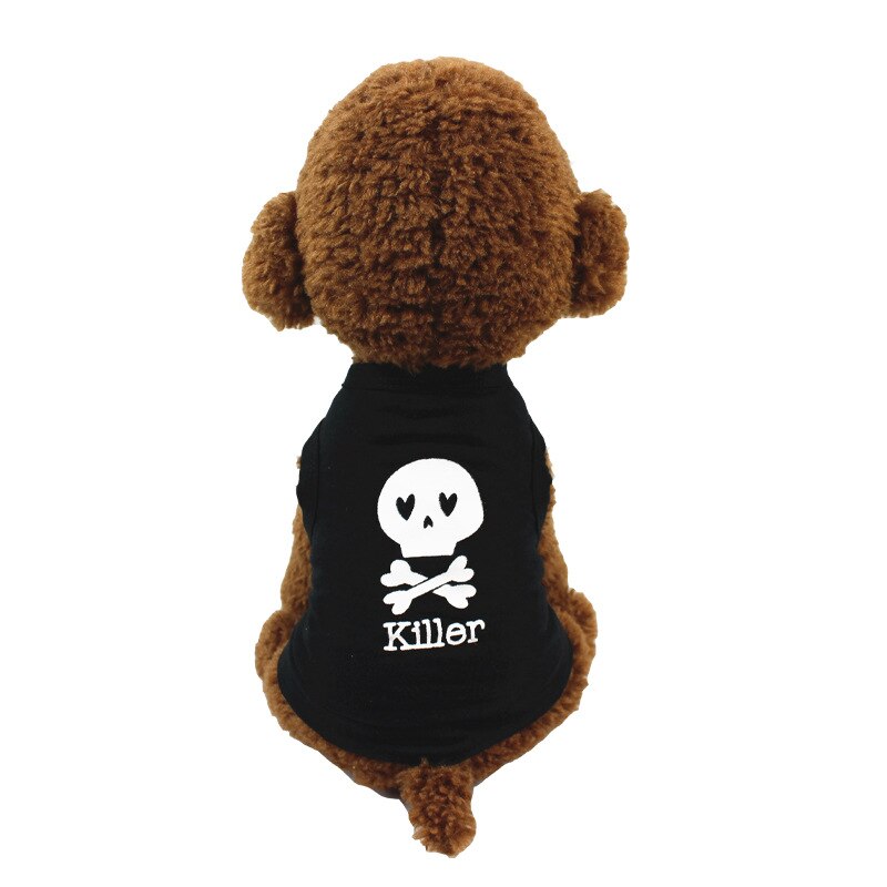 Sommar sällskapsdjur kläder bomull teddy bomei väst liten hund valp kläder vår och sommar