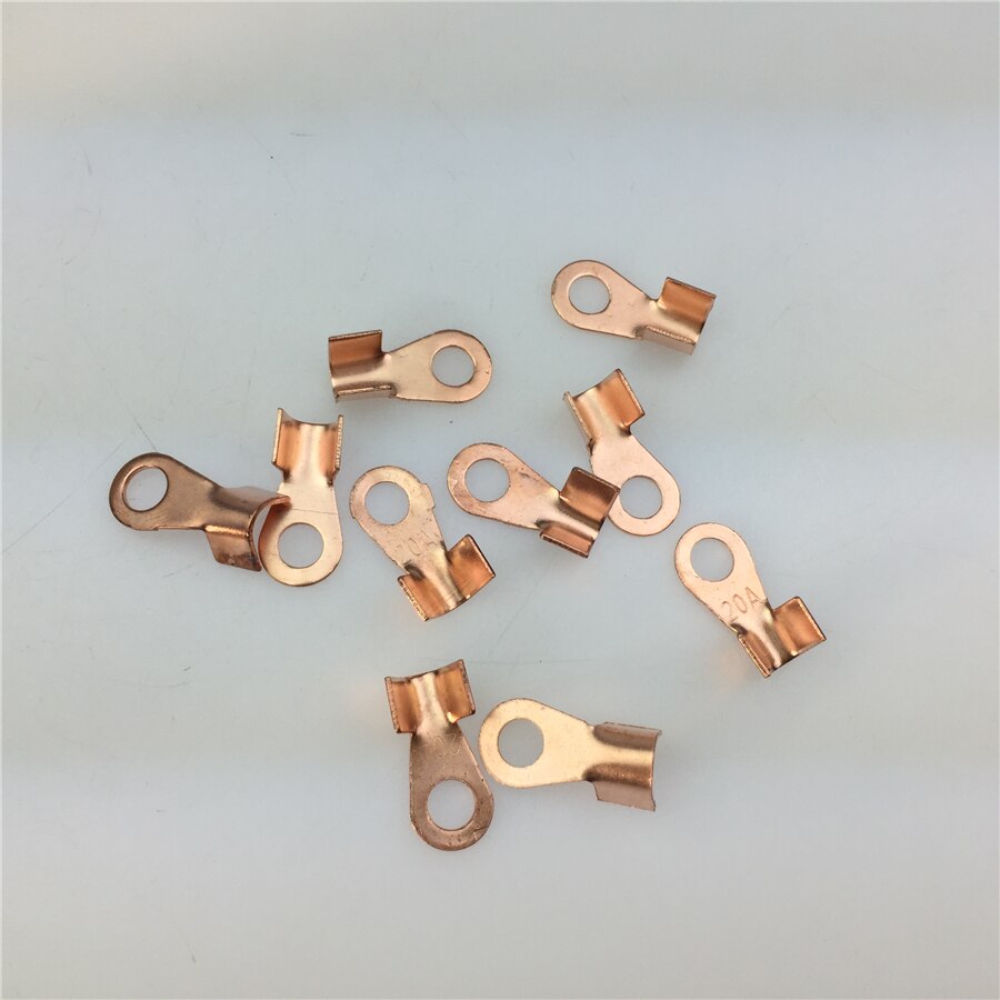 Accesorios para motocicleta de coche eléctrico STARPAD 20A pieza gruesa de material de cobre puro batería oreja, línea oreja, 6,5mm de apertura