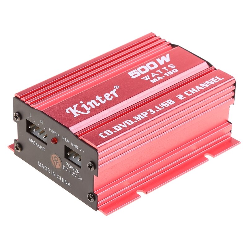 Mini Hi-Fi 500W 2 Kanaals Stereo Versterker Voor Auto Auto Motorfiets Winkelen