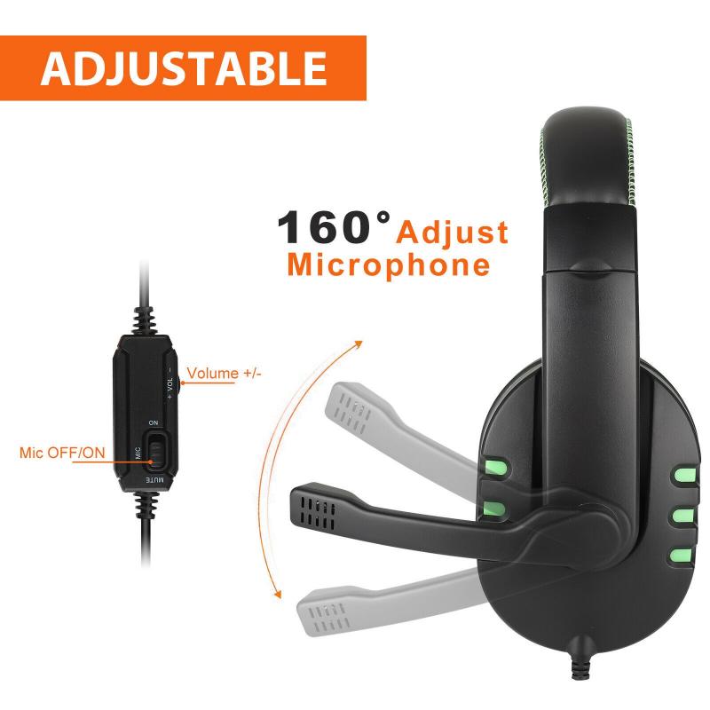 Headset Kopfhörer Kopfhörer Stereo Sport Kopfhörer Mikrofon Headset MP3 Spieler Für PS4 Für Nintendo Schalter Für PC Telefon