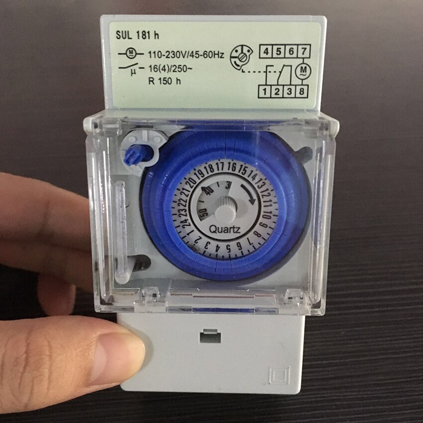 SUL181h Mechanical Timer 24 Hours Mechanical Din Rail Timer Switch