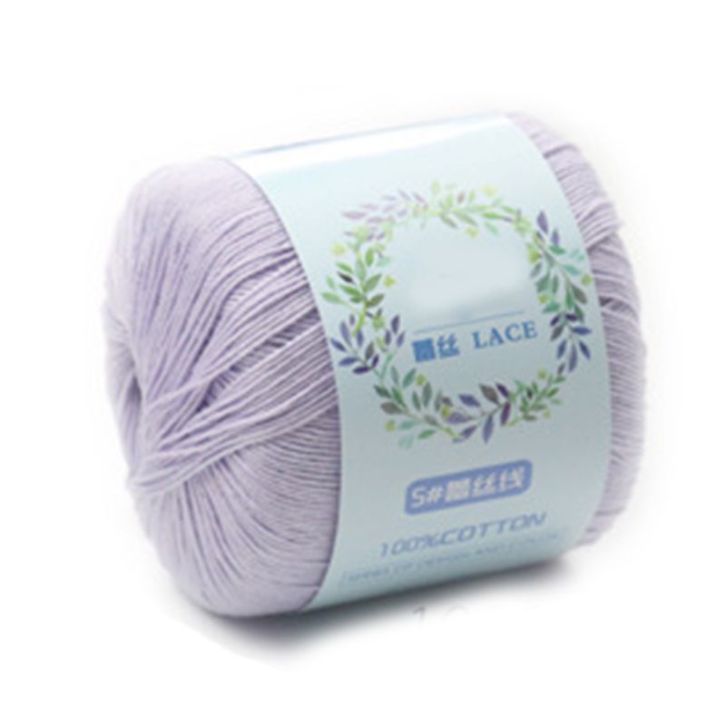1 Roll Mercerized Cotton Cord Thread Medium Fine Solid Color DIY Hand Knitting Yarn for Embroidery Crochet Pearl Lace: 6