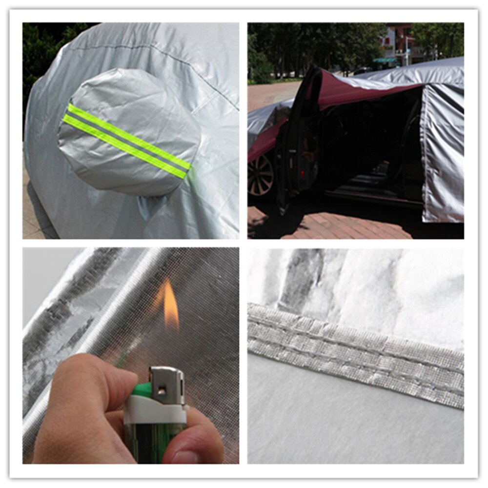 190T Universal Car Covers Outdoor Zon Bescherming Stofdicht Regendicht Sneeuw Bescherming Voor Ford Universele Focus Fiesta Taurus