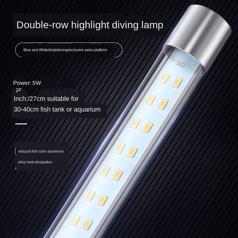 Fish Tank Light LED Aquarium Diving Lights Aquatic... – Grandado
