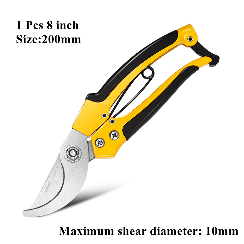1 Pz Potatore Forbici Da Giardino Professionale affilato circonvallazione Cesoie Da Potatura rifinitore per Alberi Cesoie A Mano clipper per Attrezzi Da Giardinaggio: bianca