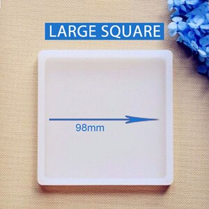 1Pc DIY Clay Plate Mold All-glossy Finish Free Polish Clay Tools Square Round Oblong Rectangle Oval Different Size: Red