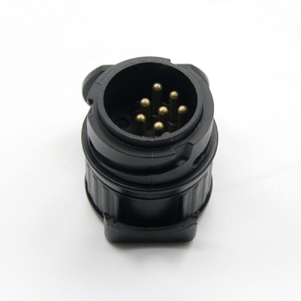 Tirol 13 Om 7 Pin Trailer Adapter Black Plastic Trailer Bedrading Connector 12V Trekhaak Trekhaak Plug N Type T22775b