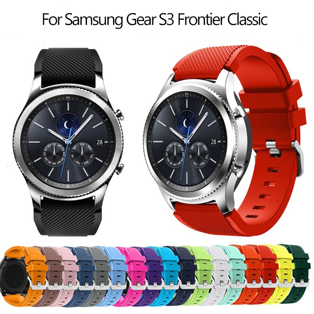Gear s3 Frontier Klassieke band voor Samsung Galaxy Horloge 46mm strap 22mm siliconen armband Huawei horloge GT band S3 smartwatch