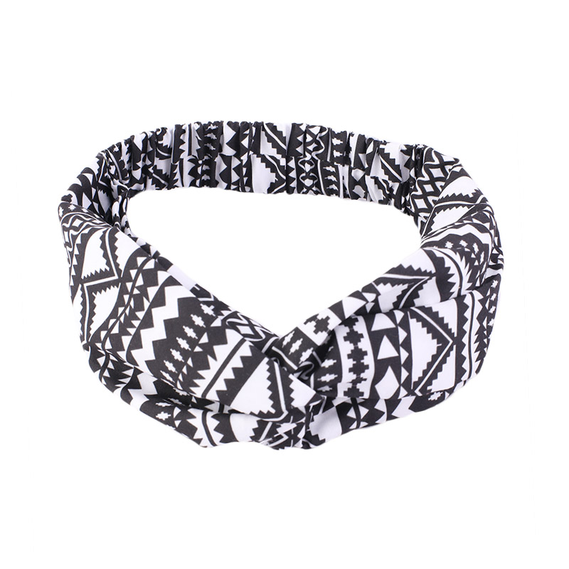 Afrikaanse Gedrukt Twist Hoofdband Vrouwen Sport Elastische Headwrap Haar Sjaal Breed Stretch Haarband Bandana Haaraccessoires