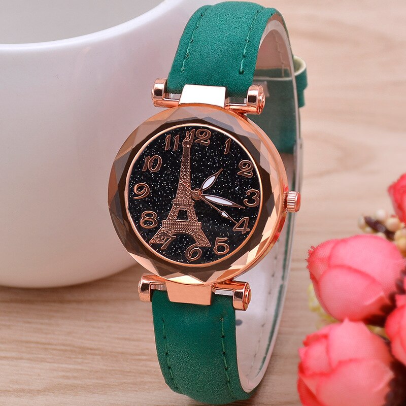Casual Starry Sky Watches for Women Leather Band Ladies Quartz Wrist Watches Women Watches Laides Clock Relogio Feminino