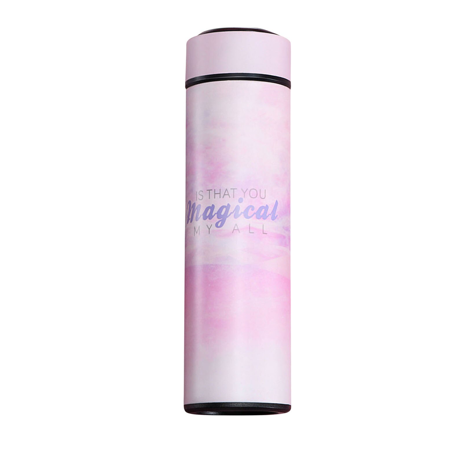 Café chá leite viagem caneca balas copo térmico nova moda dupla parede de aço inoxidável frascos vácuo 500ml presentes thermocup: Rosa