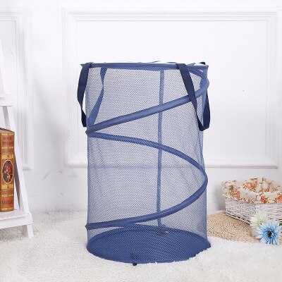Opvouwbare Mesh Wasmand Top Up Inklapbare Mesh Wasmanden Wasmand Opvouwbare Wasmand Mesk Mand Doek Buggy: Default Title