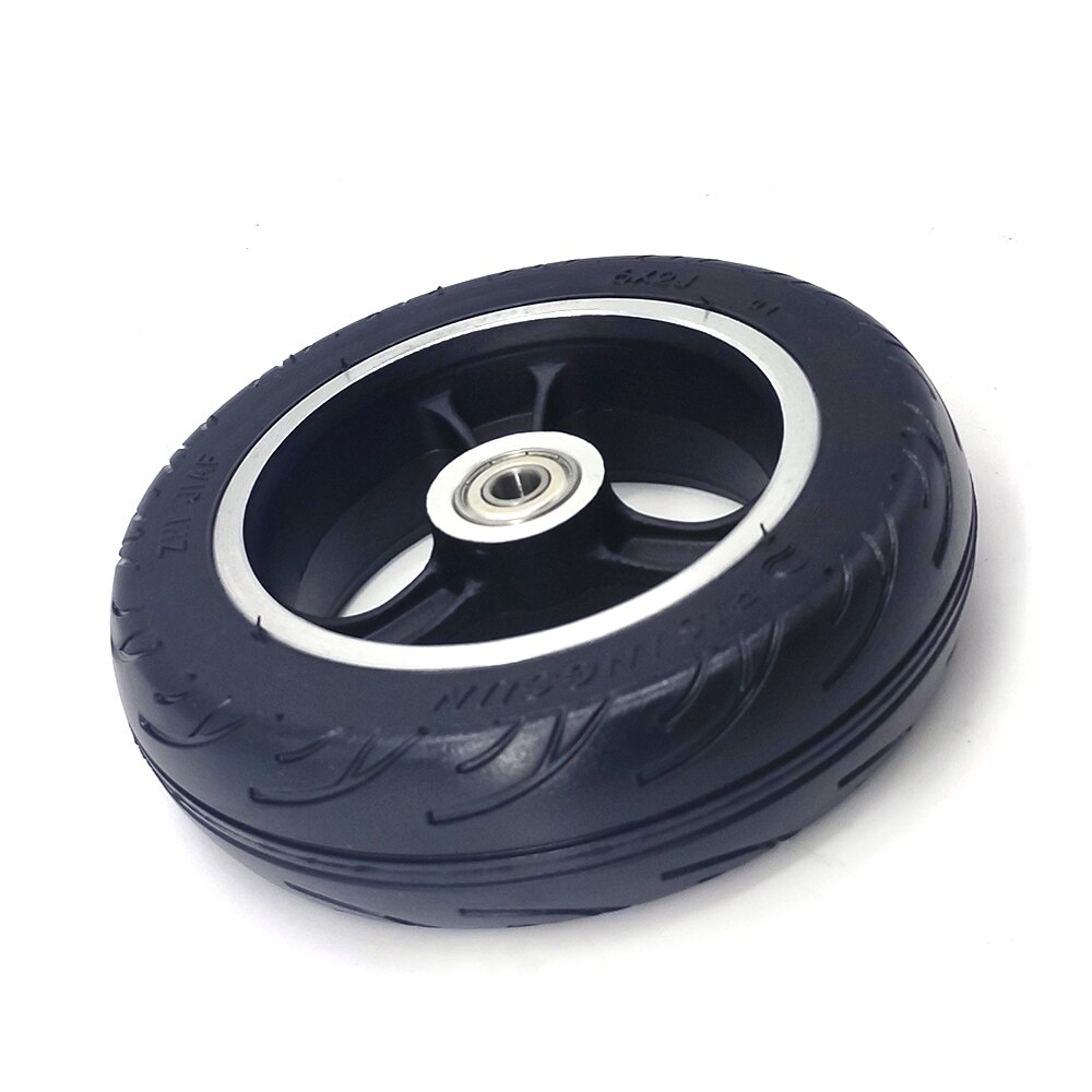Explosion-proof 6 Inch Wheel 6x2 Solid Tire Wheel with Alloy Rim for Fast Wheel F0,jackhot,Nes Carbon Fiber Scooter