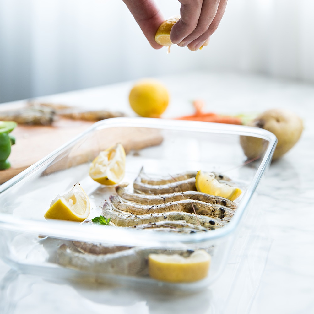 Mdzf sweethome 1l 1.5l 2l glazen ovenschaal rechthoek ovaal bakvorm oven braden lasagne pan voedselopslag