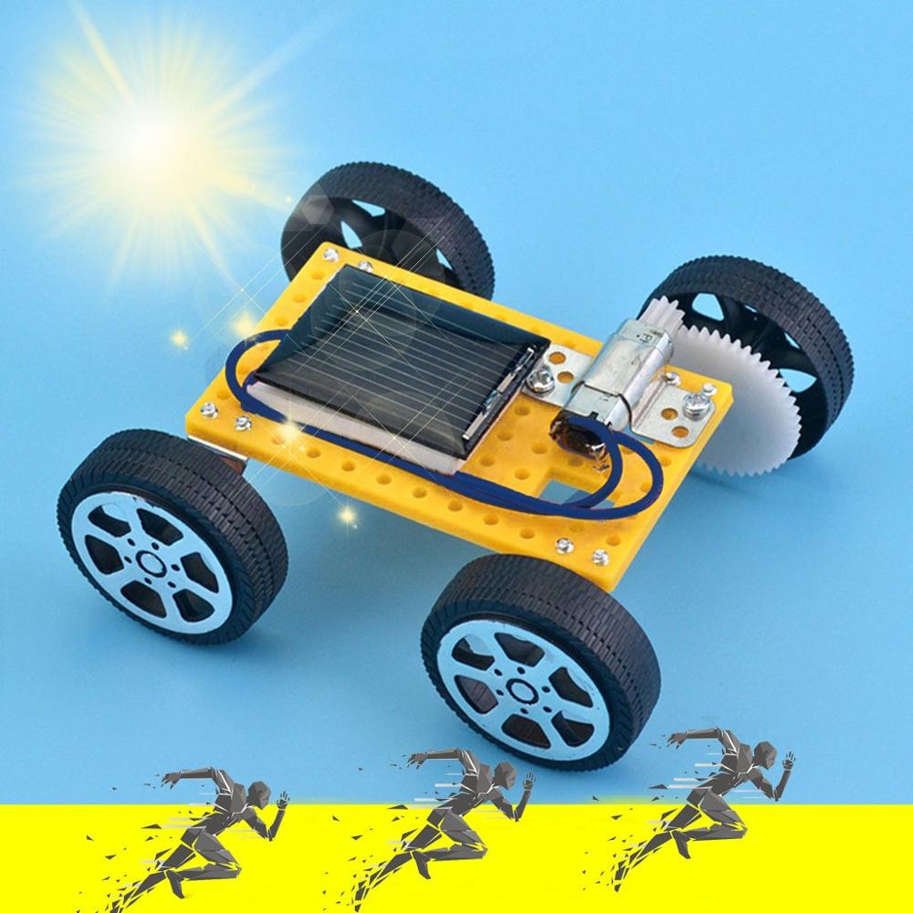 Solar Toys For Kids 1 Set Mini Powered Toy DIY Car Kit Children Educational Gadget Hobby Funny 5.14