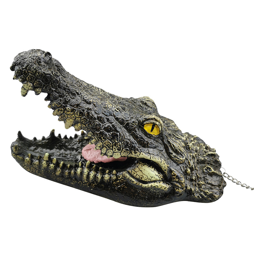 Drijvende Krokodil Water Decoy Vijver Tuin Decoratie Voor Tuin Controle Krokodil Hoofd Spoof Speelgoed Kinderen Volwassenen Jardin Garten
