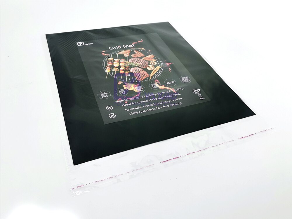 3 uds. Tapete para barbacoa 40*33cm negro BBQ horno Liner grueso 0,20mm barato pero de buena fácil de limpiar almohadilla antiadherente