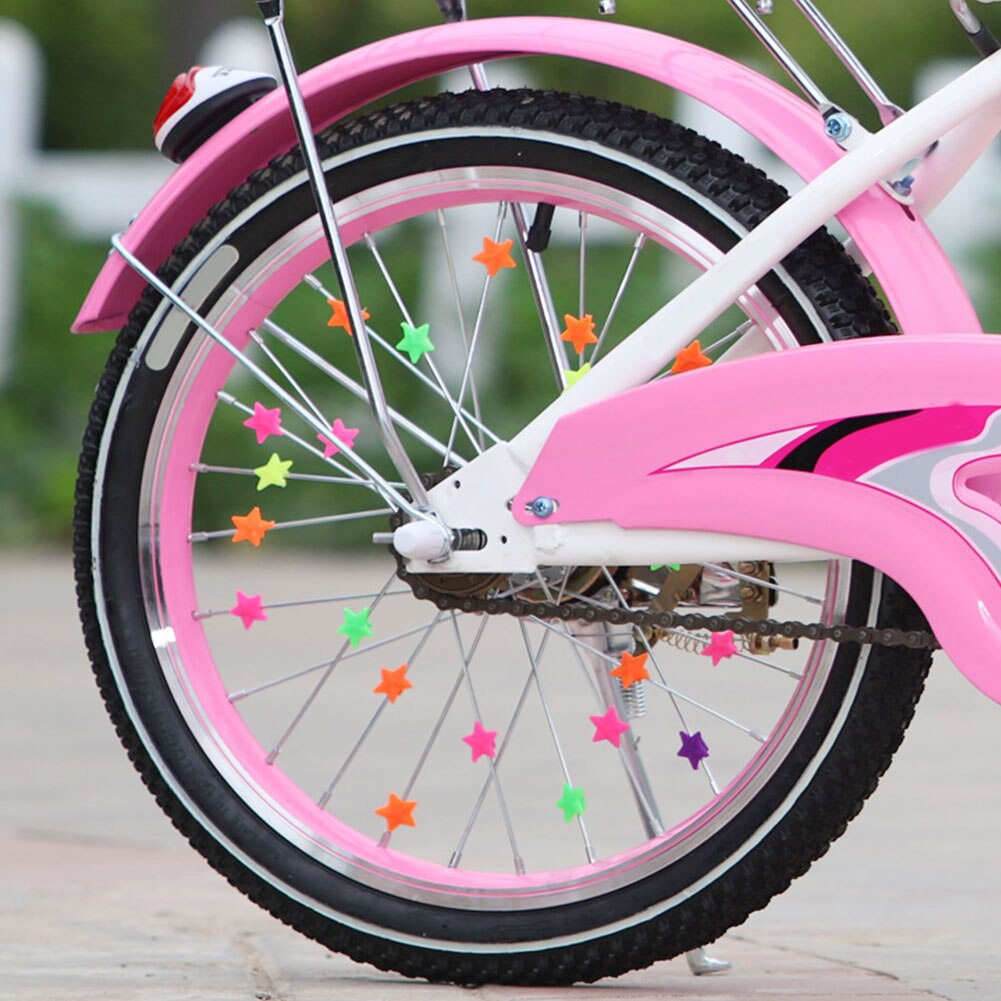 Décoration de rayons de vélo pour enfants, accessoires de cyclisme, étoiles