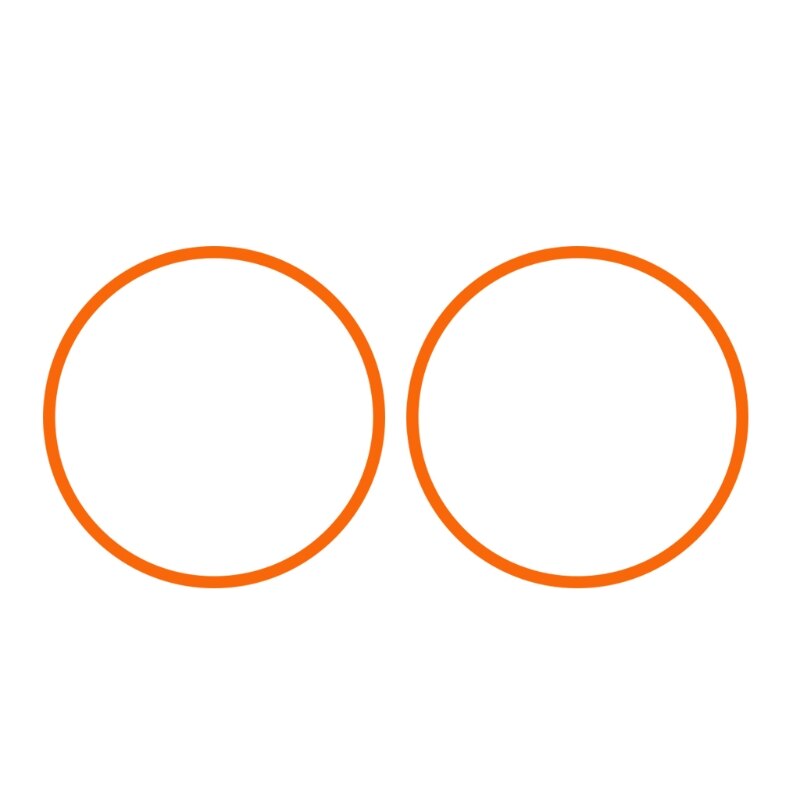 Scooter Wiel Hubs Beschermende Reflecterende Sticker Voor-Xiaomi Mijia M365 Pro Elektrische Scooter Voor M365 Scooter Onderdelen: Oranje