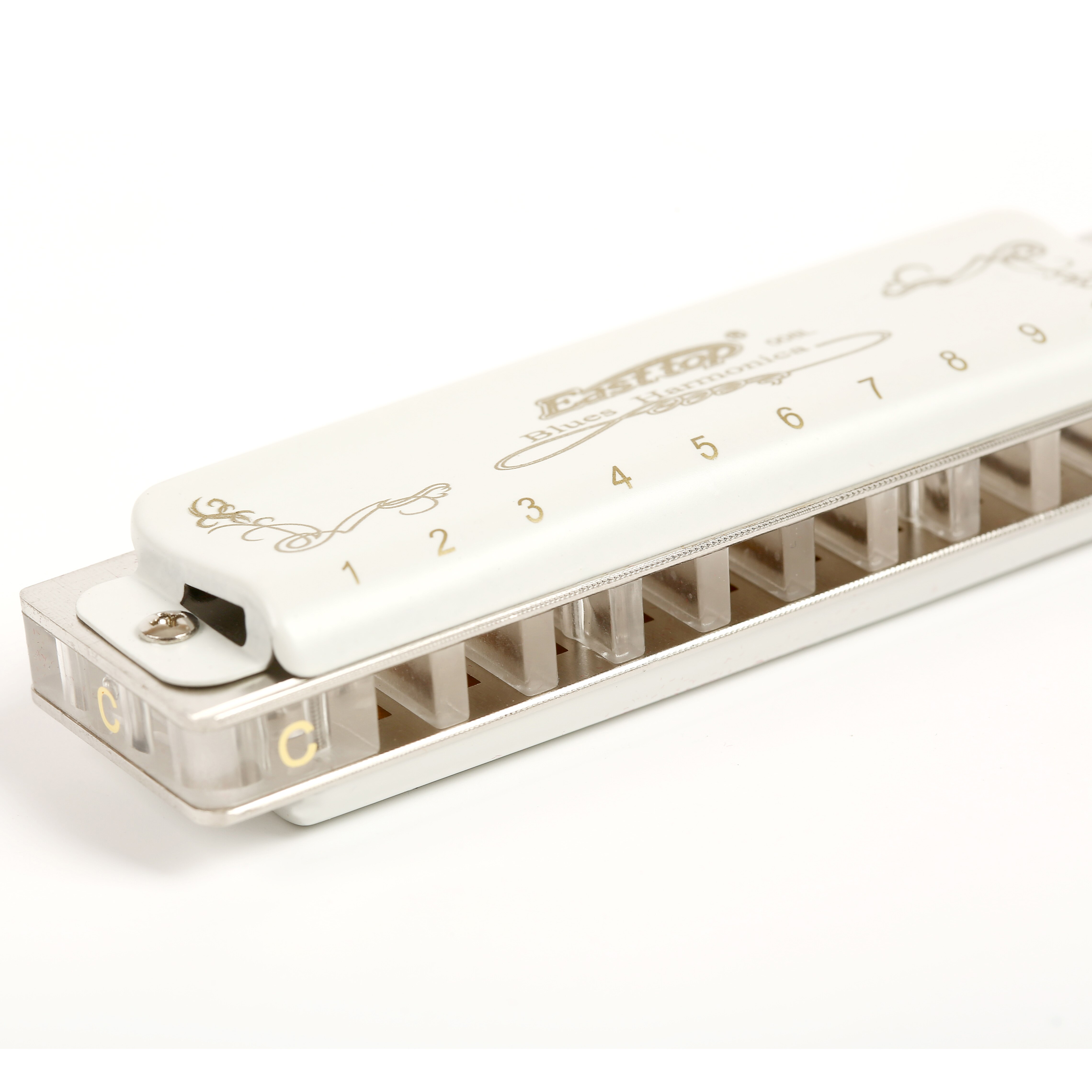 Easttop Blues Harp Bruce 10-holes Harp Limited Edition Harmonica Beginner T008L super beautiful 10 Hole harmonica