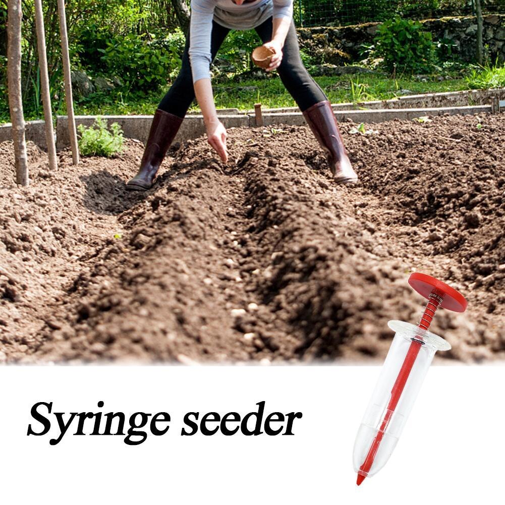 1 pz siringa seminatrice Mini semina Dispenser di semi da giardino seminatrice seminatrice-semenzaio attrezzi da giardinaggio per l&#39;agricoltura