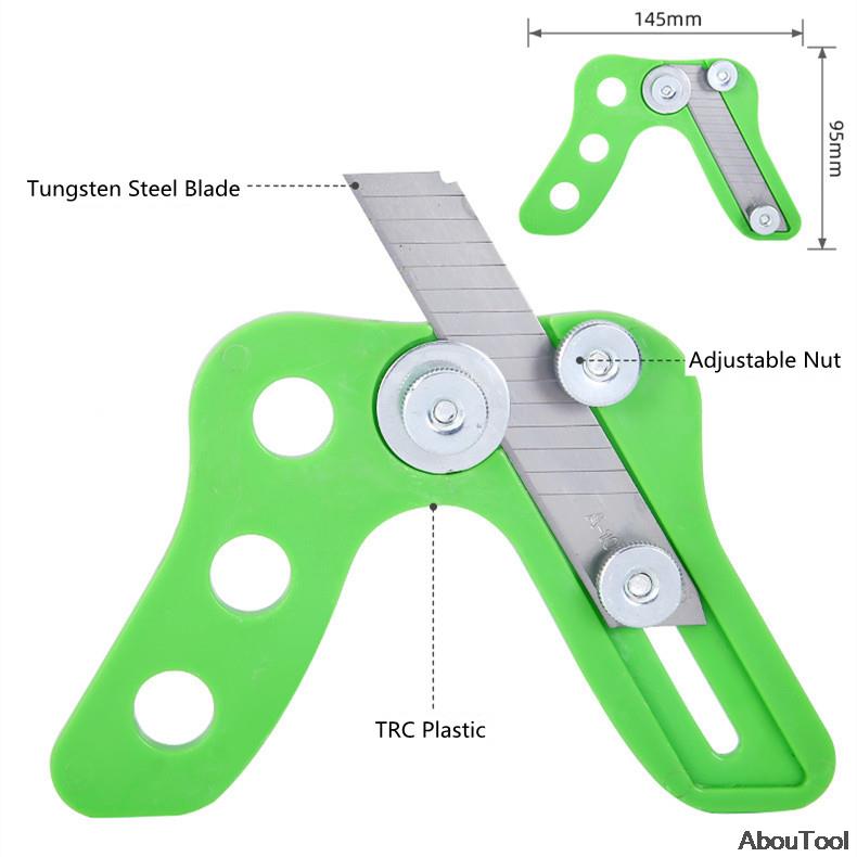 Edge Strip Trimming Knife Manual Paint-Free Board Sealing Thickened Scraping Knife PVC Scraping Edge Artifact Woodworking Head