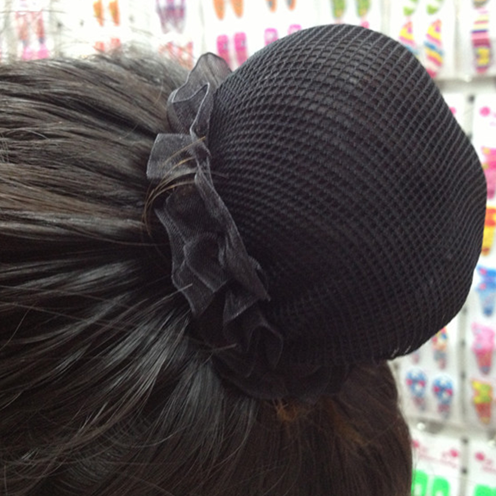 Dot fille femmes chignon couverture Snood filet à cheveux filets Latin Ballet danse patinage Crochet Snoods cheveux accessoires