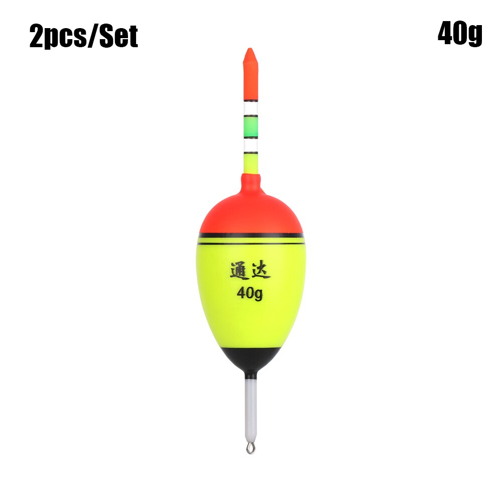 1/2PC Portable Green Fishing Floats Catfish Pike Float Buoyancy Eva Inline Bobbers Float Fishing Accessories: StyleA-40g
