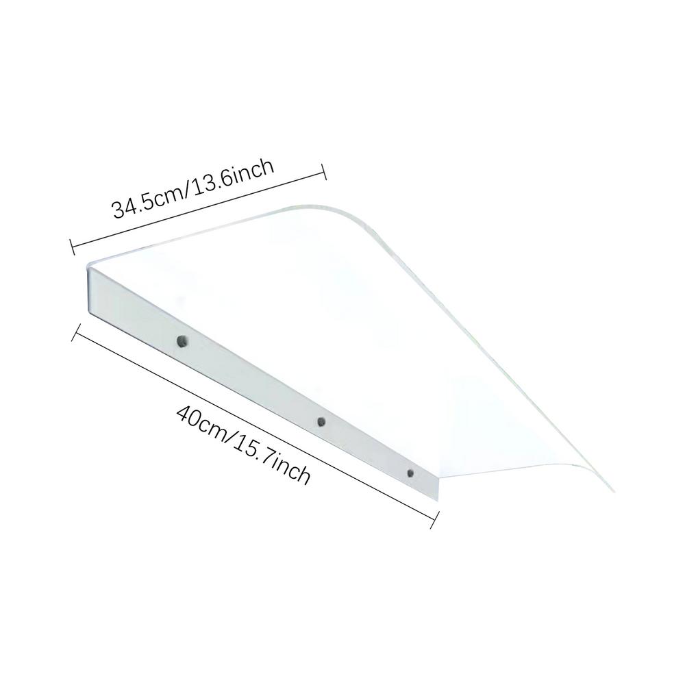 Markise til 40cm døre til vinduer, printplade, udendørs hoveddør, terrasse, solskærm, tagudhæng, regnslag, pergola: Rød