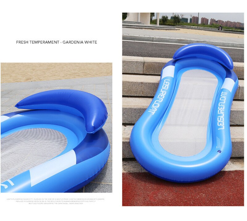 Plaża impreza przy basenie zabawki pływające na wodzie jazda pływające zabawki duże koło ratunkowe samodzielnie letnie gry pływackie na wolnym powietrzu PVC dorosły dziecko 1: Niebieski