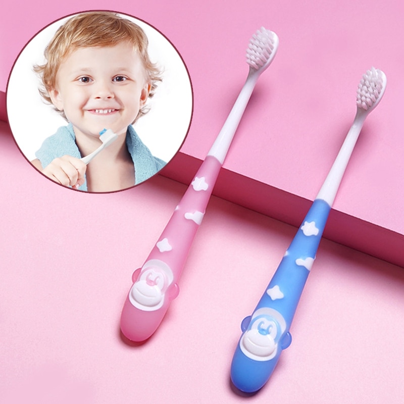Kids Toothbrush for 1-12Y Boys Girls Cartoon Tooth Cleaning Cute Clean Teeth Brushing Toothbrush with Soft Brush Head